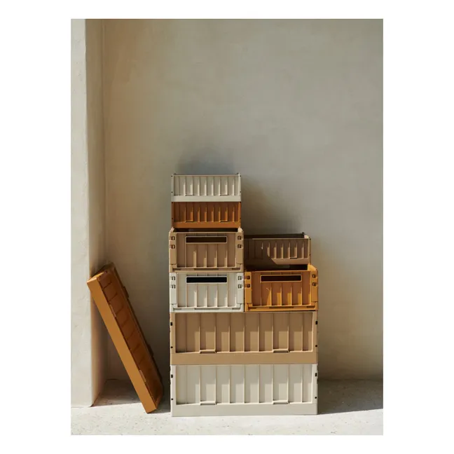 Weston Collapsible Crates - Set of 2 | Sandy