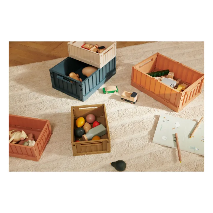 Weston Collapsible Crate | Navy blue- Product image n°1
