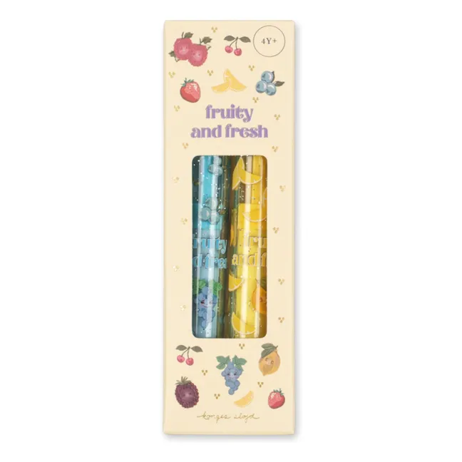 Gommes parfumées Lemon - Set de 2 | Bleu