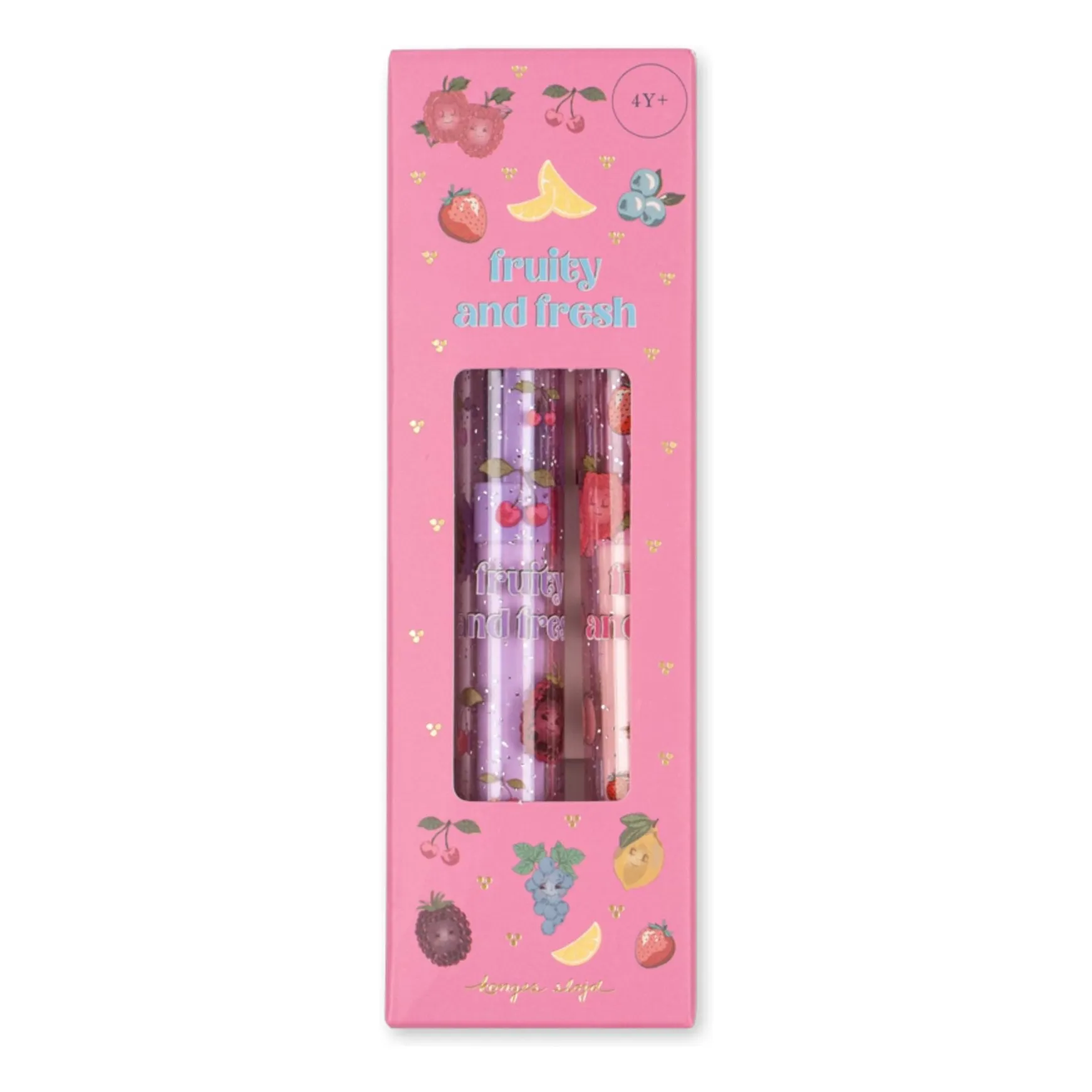 Gommes parfumées Cherry - Set de 2 | Rose- Image produit n°2