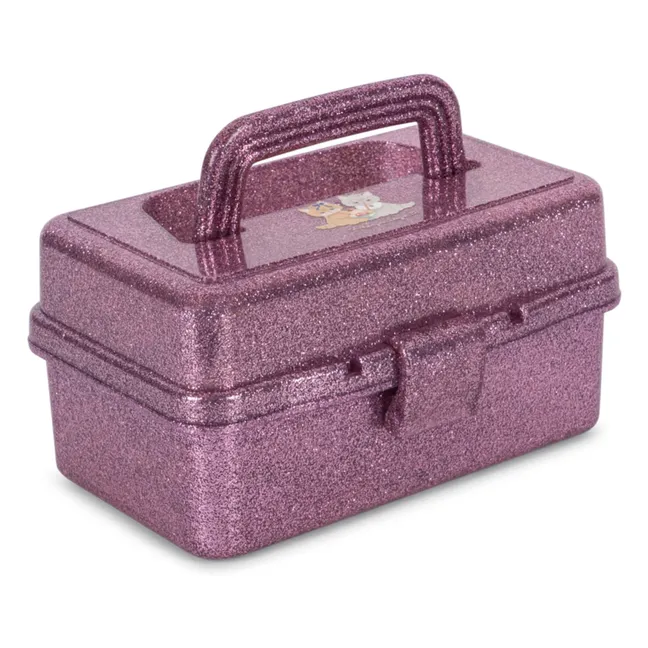 Valise d'accessoires beauté | Rose