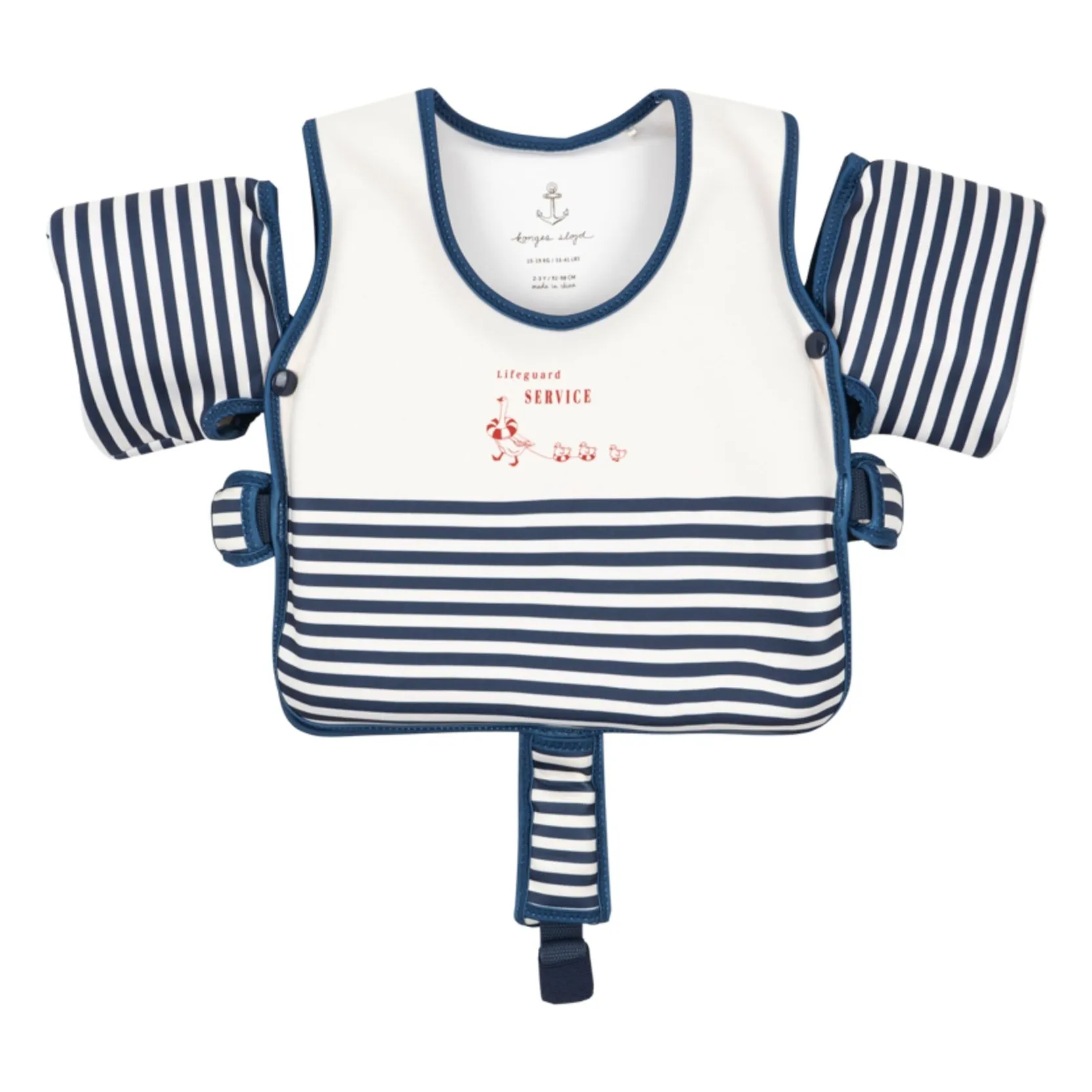 Konges Sløjd White Marin Stripes Swim Vest With Armbands