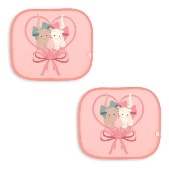 Sun visors Kitty Bow - Set of 2 | Pink