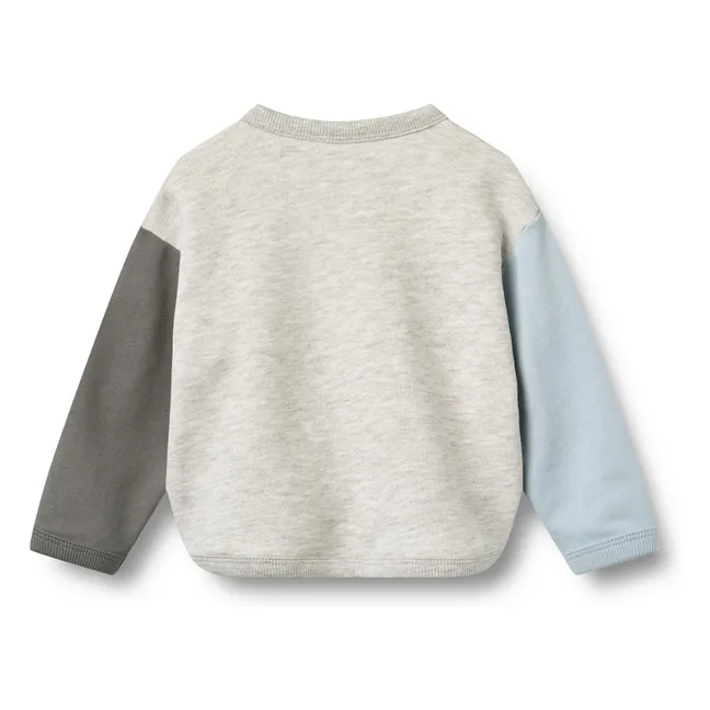 Sweat Emery Smiley Coton Bio | Gris chiné