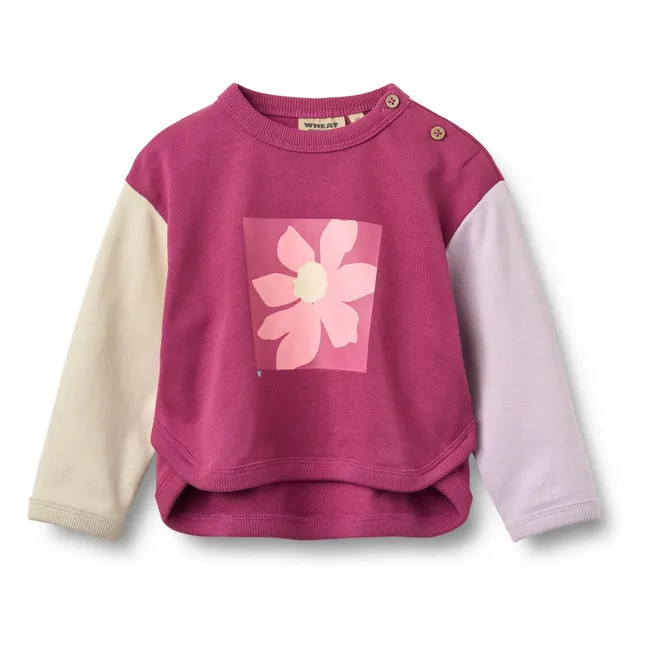 Sweat Emery Fleur Coton Bio | Magenta