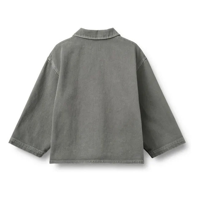 Chemise Cole Smiley Coton Bio | Gris anthracite