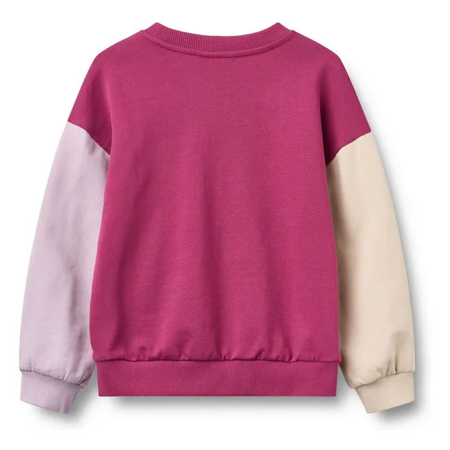 Sweat Elliot Fleur Coton Bio | Magenta