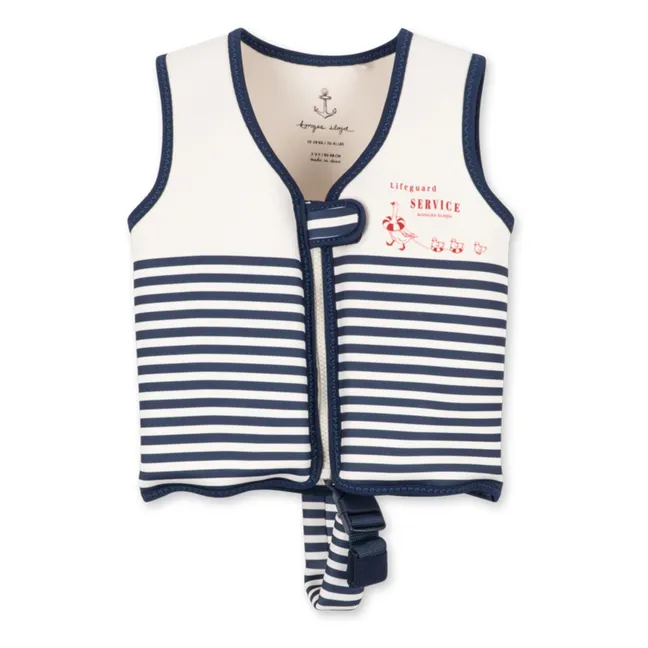 Chaleco de baño Marin Stripes | Blanco