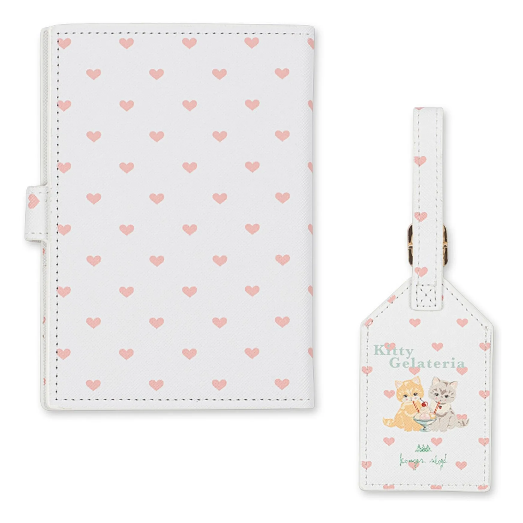 Accessoires pour voyager Kitty | Ecru- Image produit n°1