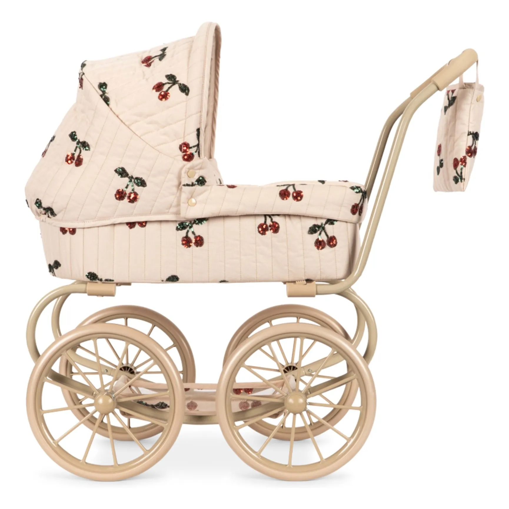 Konges Sløjd Beige Baby Carriage For Minnie Mon Cheri Doll