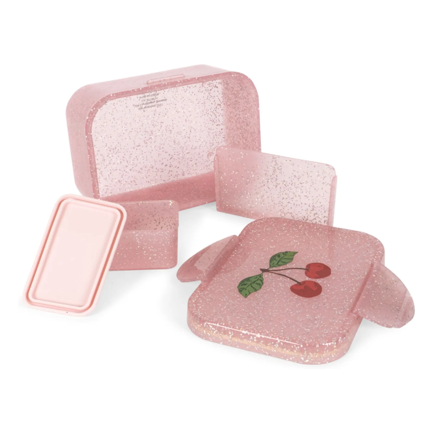Lunch box Cherry glitter | Rose- Image produit n°2