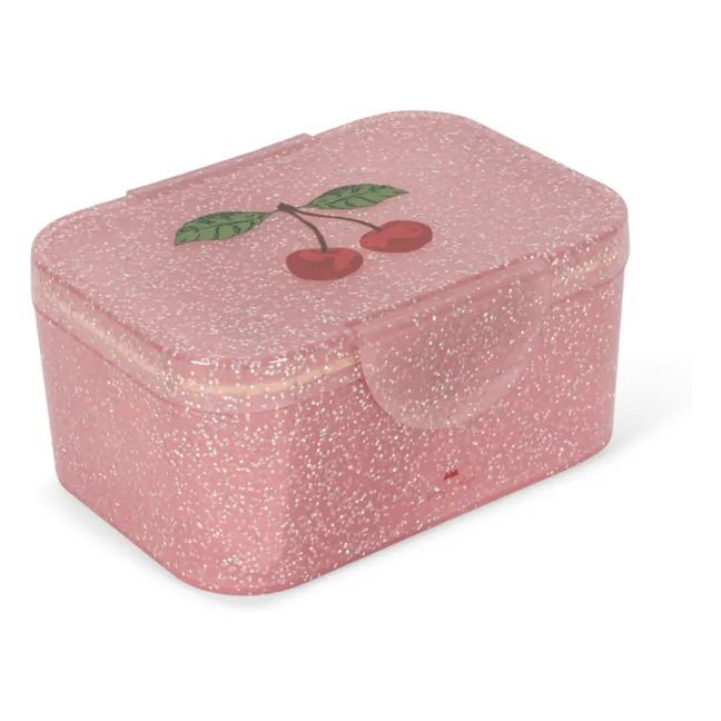 Lunch box Cherry glitter | Rose