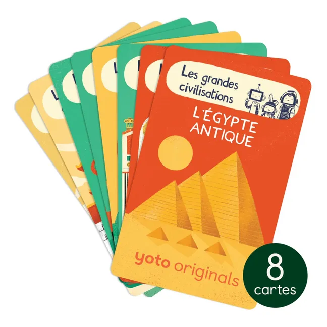Cartes Les BrainBots : Les grandes civilisations - Pack de 8