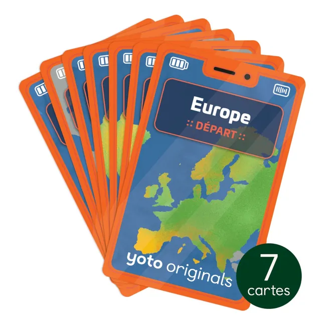 Los 7 continentes, un viaje extraordinario tarjetas - Pack de 7