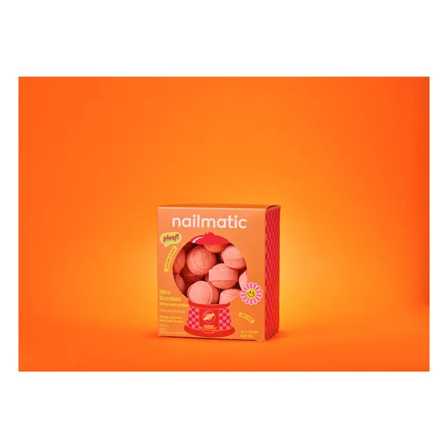 Mini billes de bain effervesecentes Sweet Mango - Lot de 14