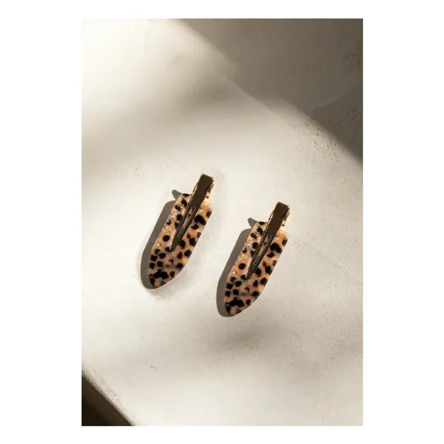 Hair clips - Leopard