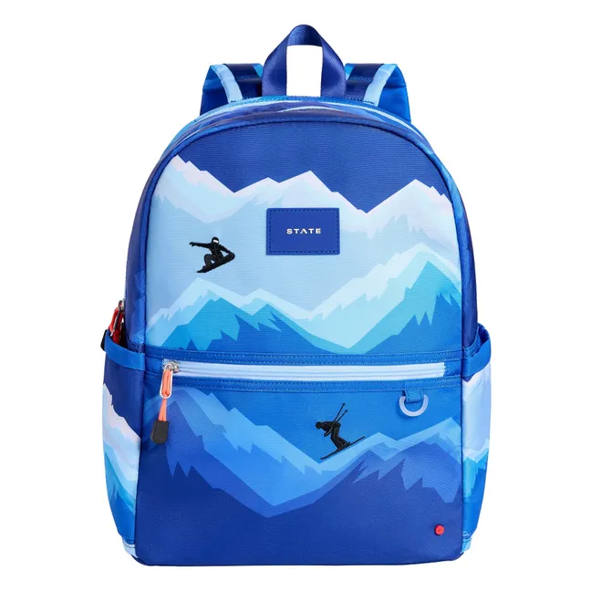 Sac à Dos Double Poches Kane Montagnes | Bleu