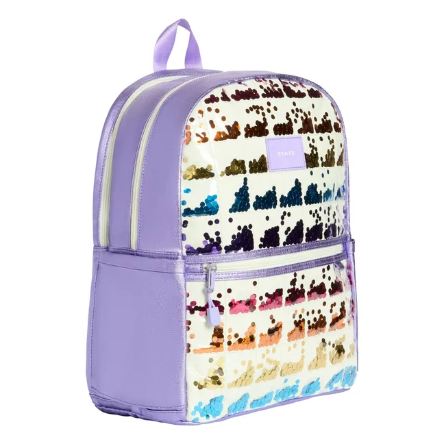 Sac à Dos Double Poches Kane Sequins | Ecru
