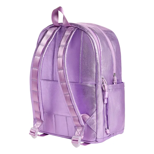 Sac à Dos Double Poches Kane Irisé Etoiles | Rose