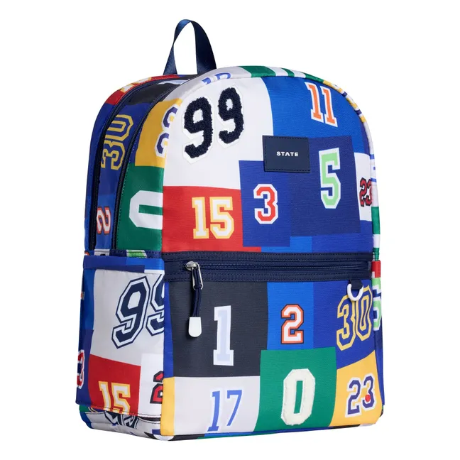 Sac à Dos Double Poches Kane Nombres | Bleu