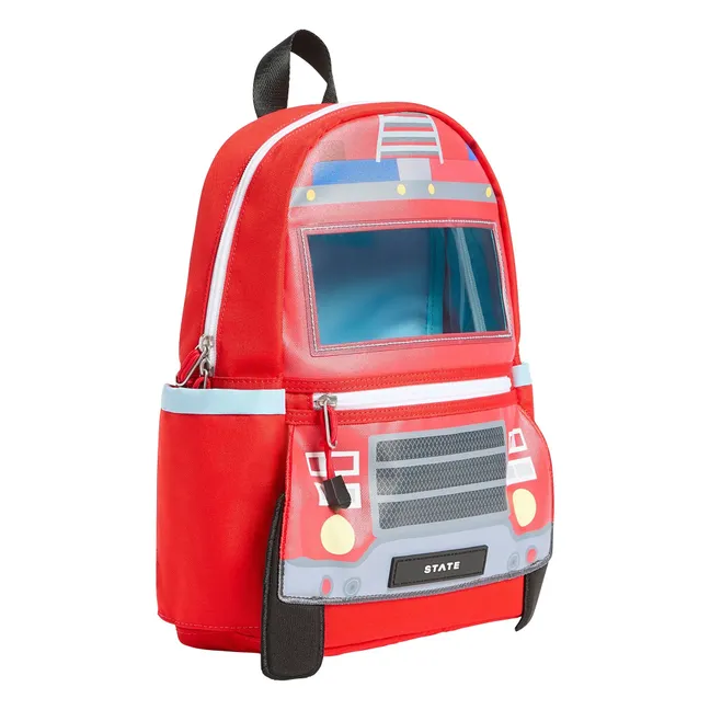 Sac à Dos Mini Kane Camion de Pompiers | Rouge