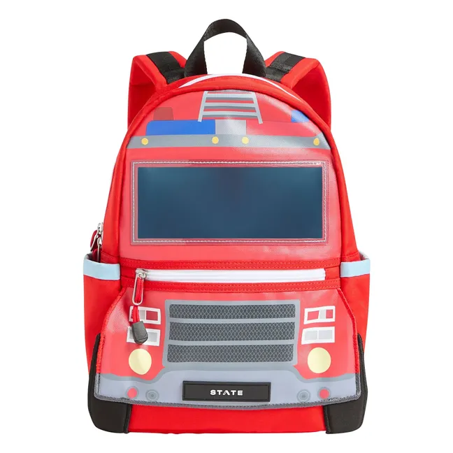 Sac à Dos Mini Kane Camion de Pompiers | Rouge