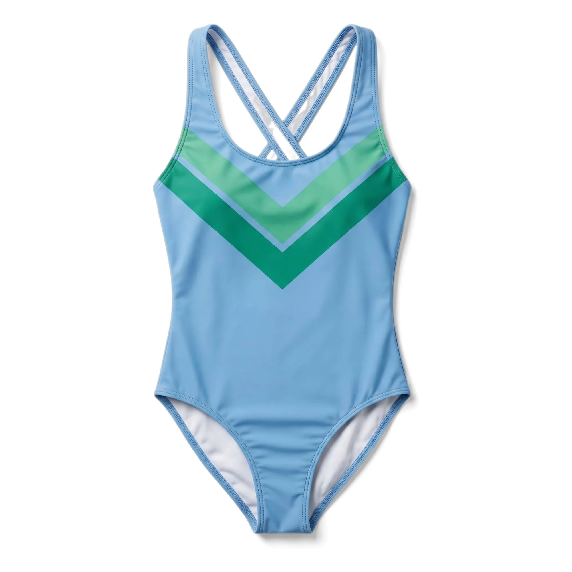 Maillot de Bain Dos Nageur Olivia | Bleu ciel- Image produit n°0