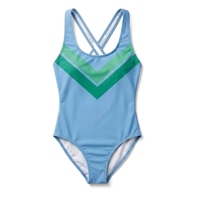 Olivia Backswimming Swimsuit | Light blue