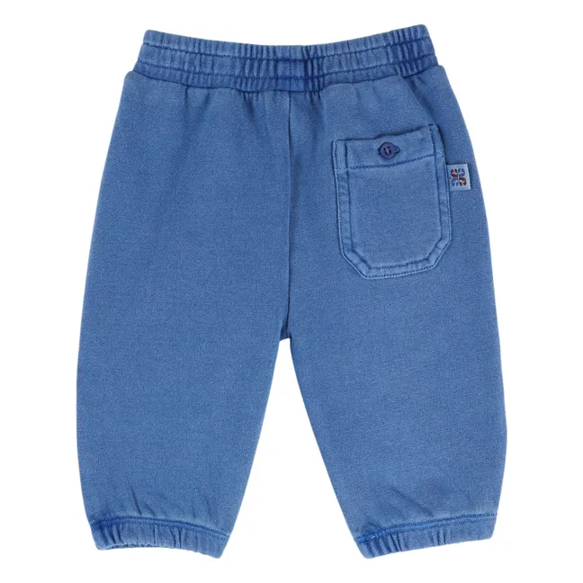 Jogger Uni Coton Bio Bébé | Bleu
