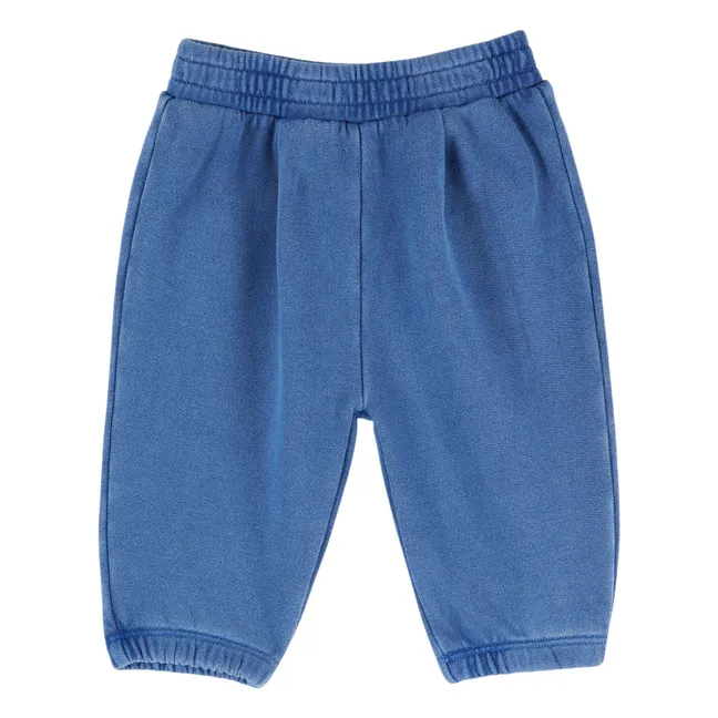 Jogger Uni Coton Bio Bébé | Bleu