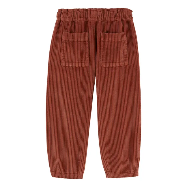 Corduroy Pants | Brick red