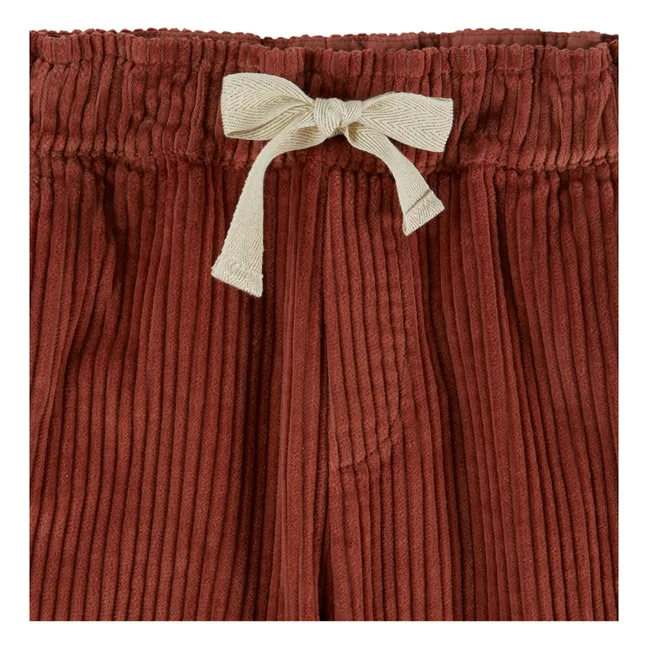 Corduroy Pants | Brick red