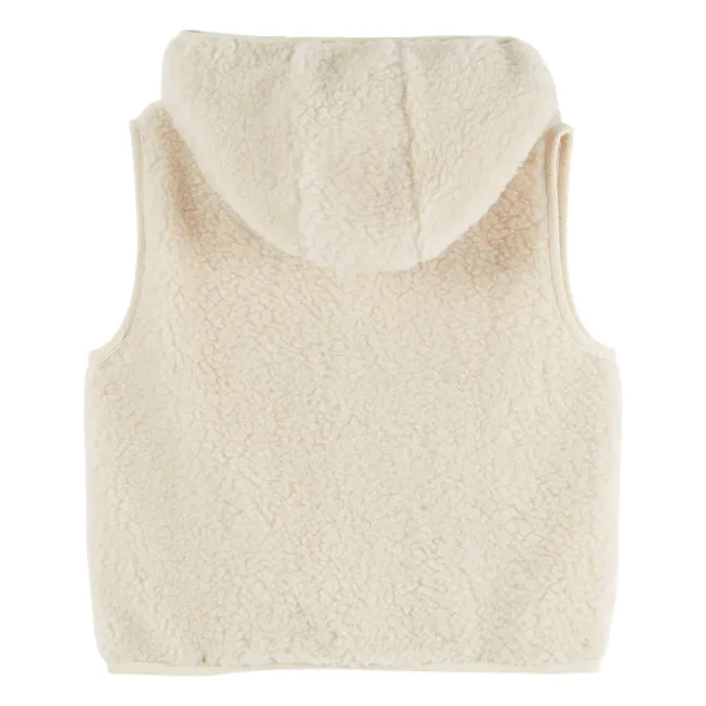 Veste Sans Manches Façon Sherpa | Ecru