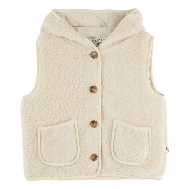 Veste Sans Manches Façon Sherpa | Ecru