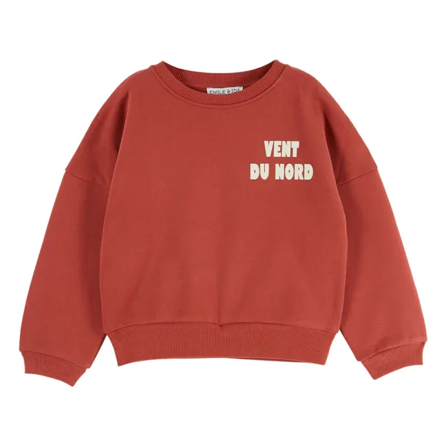 Sweat Vent Du Nord Coton Bio | Rouge