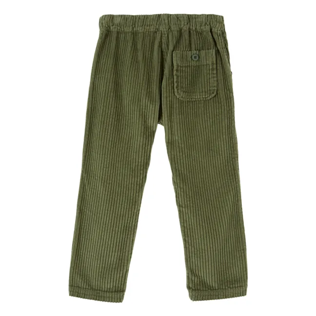 Straight Cord Pants | Green