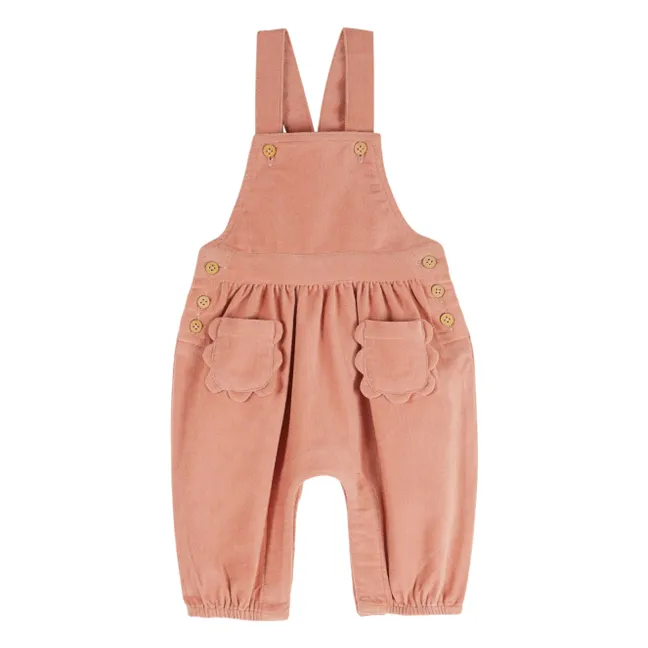 Salopette Velours | Rose
