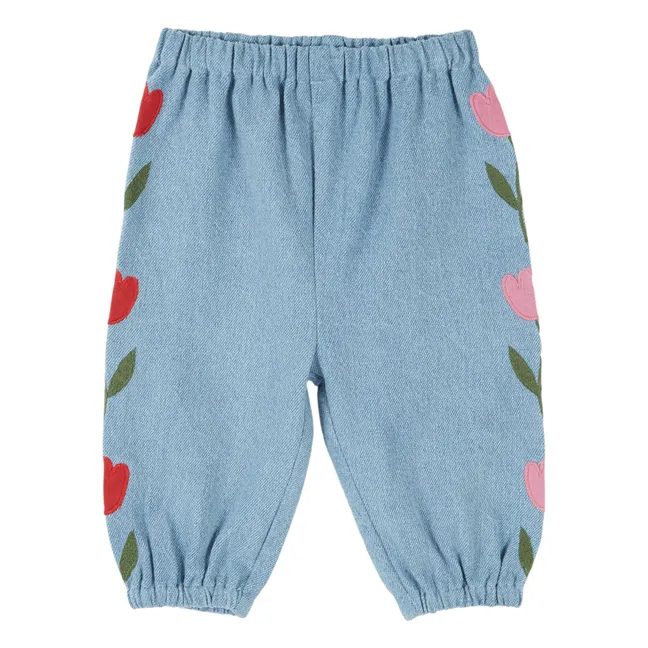 Soor Ploom - Otto Linen Harem Pants - Blue | Smallable