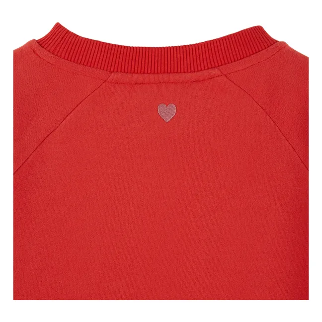 Sweat Coton Bio | Rouge