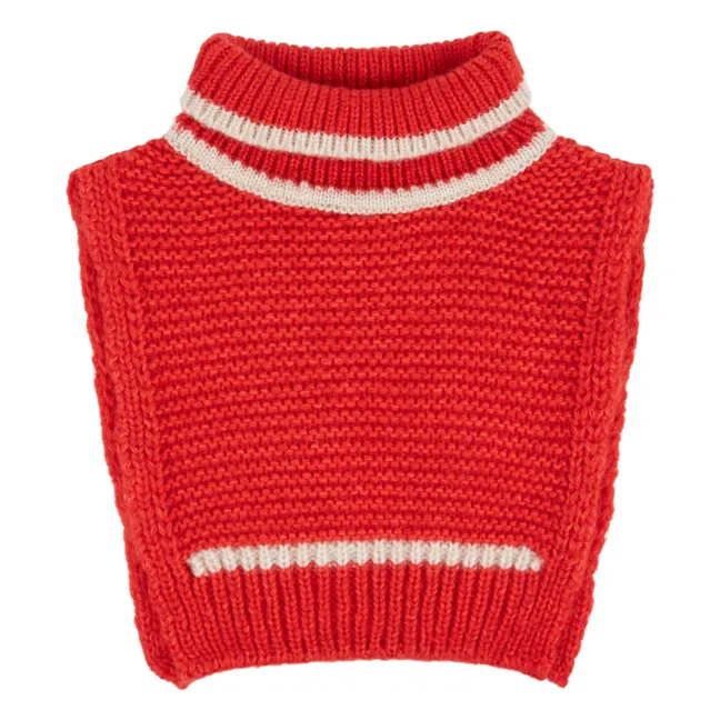 Plastron Laine Mérinos | Rouge