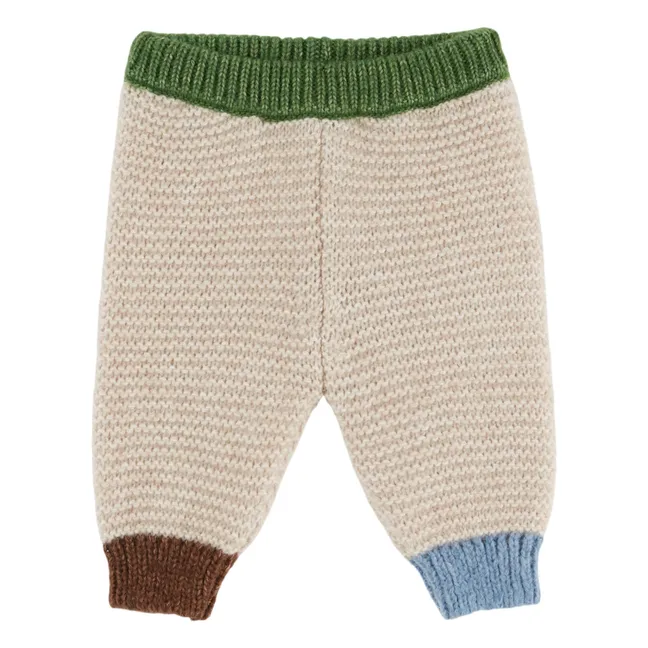 Pantalon Point Mousse Laine Mérinos | Ecru