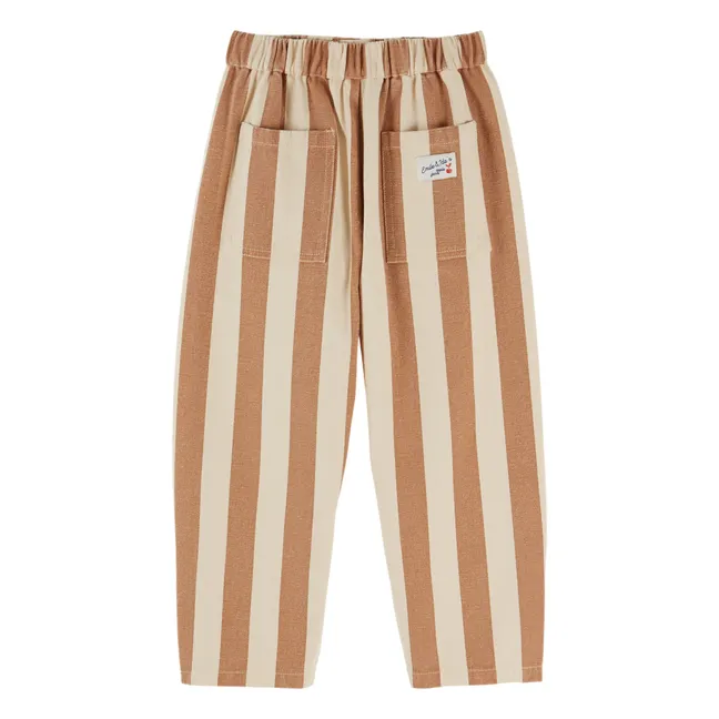 Striped Pants | Ecru