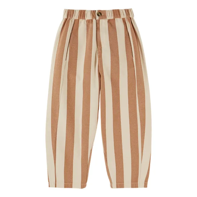 Striped Pants | Ecru