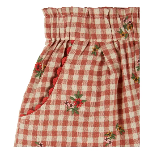 Pantalon Vichy | Rouge