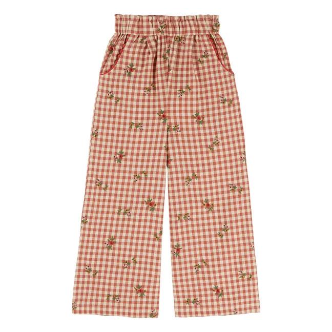 Pantalon Vichy | Rouge