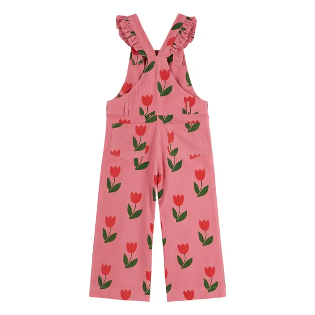 Salopette Tulipes Velours | Rose