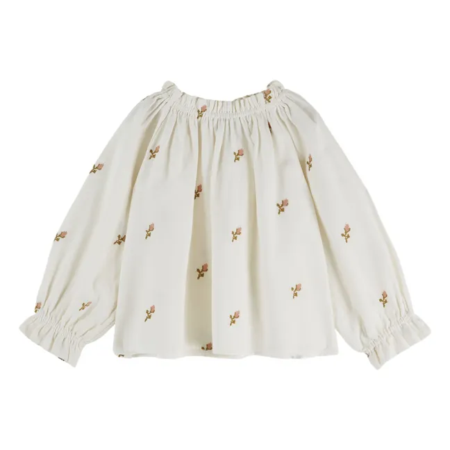 Blouse Ample Point de Croix | Ecru