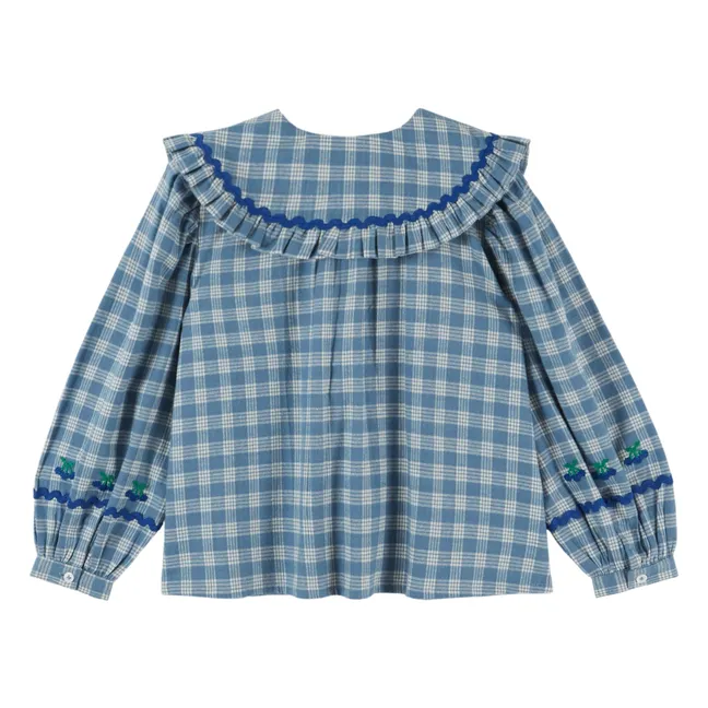 Blouse Carreaux | Bleu
