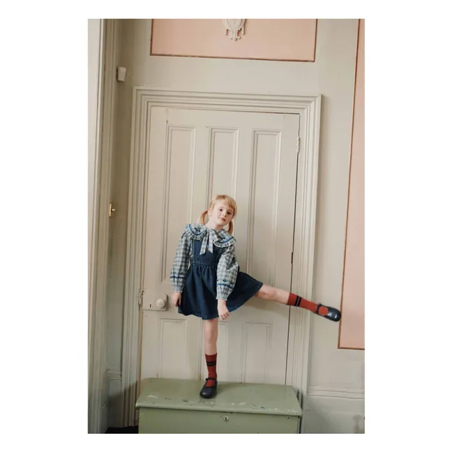 Blouse Carreaux | Bleu