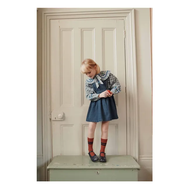 Blouse Carreaux | Bleu